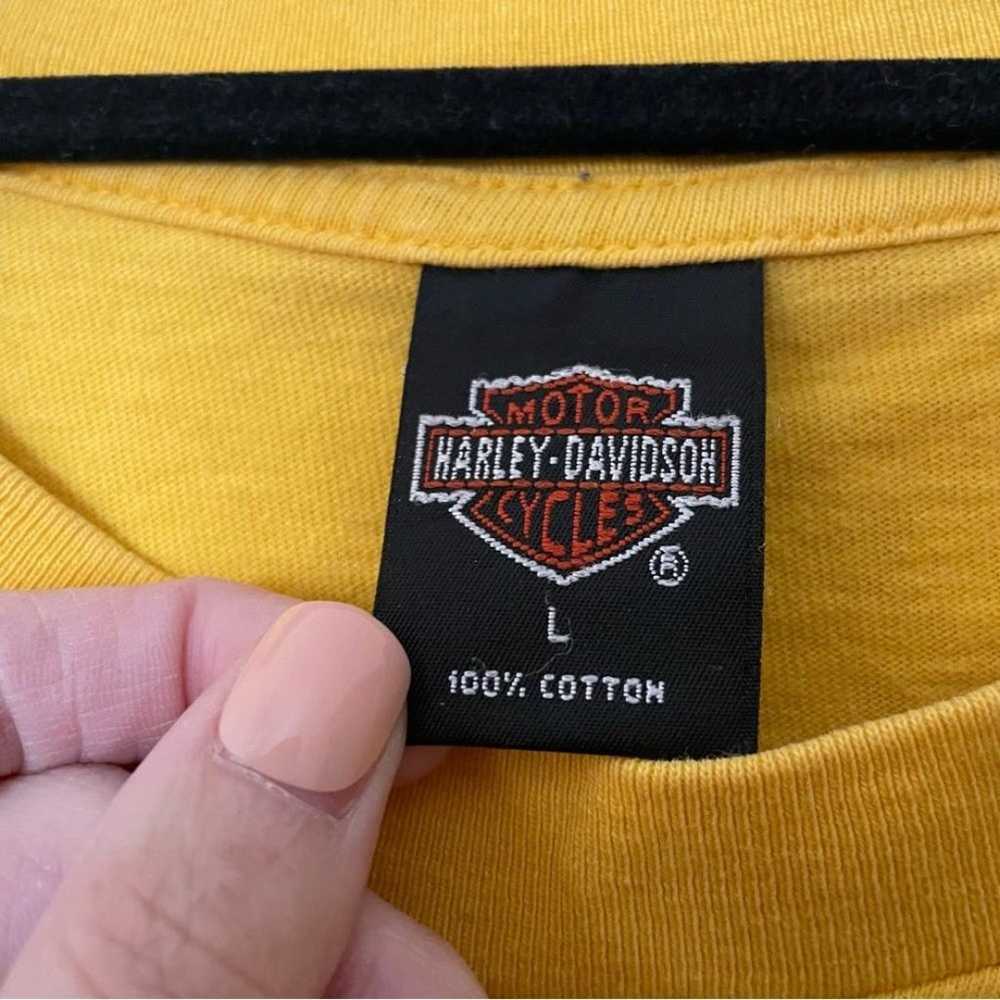 Harley-Davidson Yellow Vintage Graphic Long Sleeve - image 4