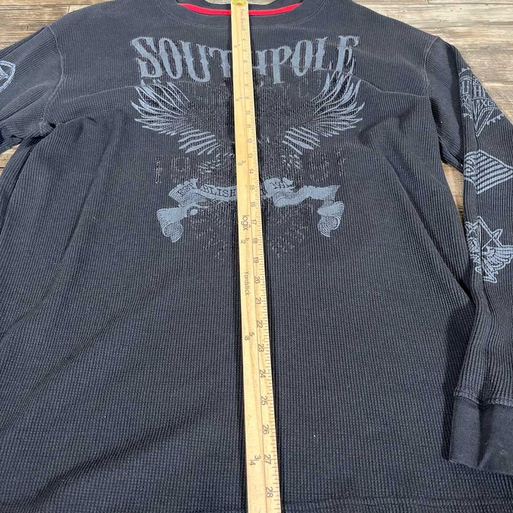 Southpole Mens Thermal Shirt 2XL Black Wings Grun… - image 2