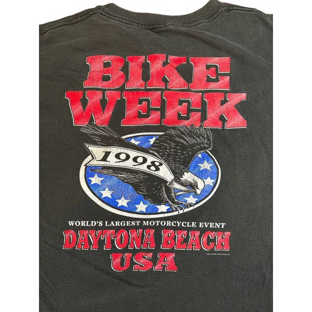 Vintage Daytona Bike Week 1998 Single Stitch Size… - image 2