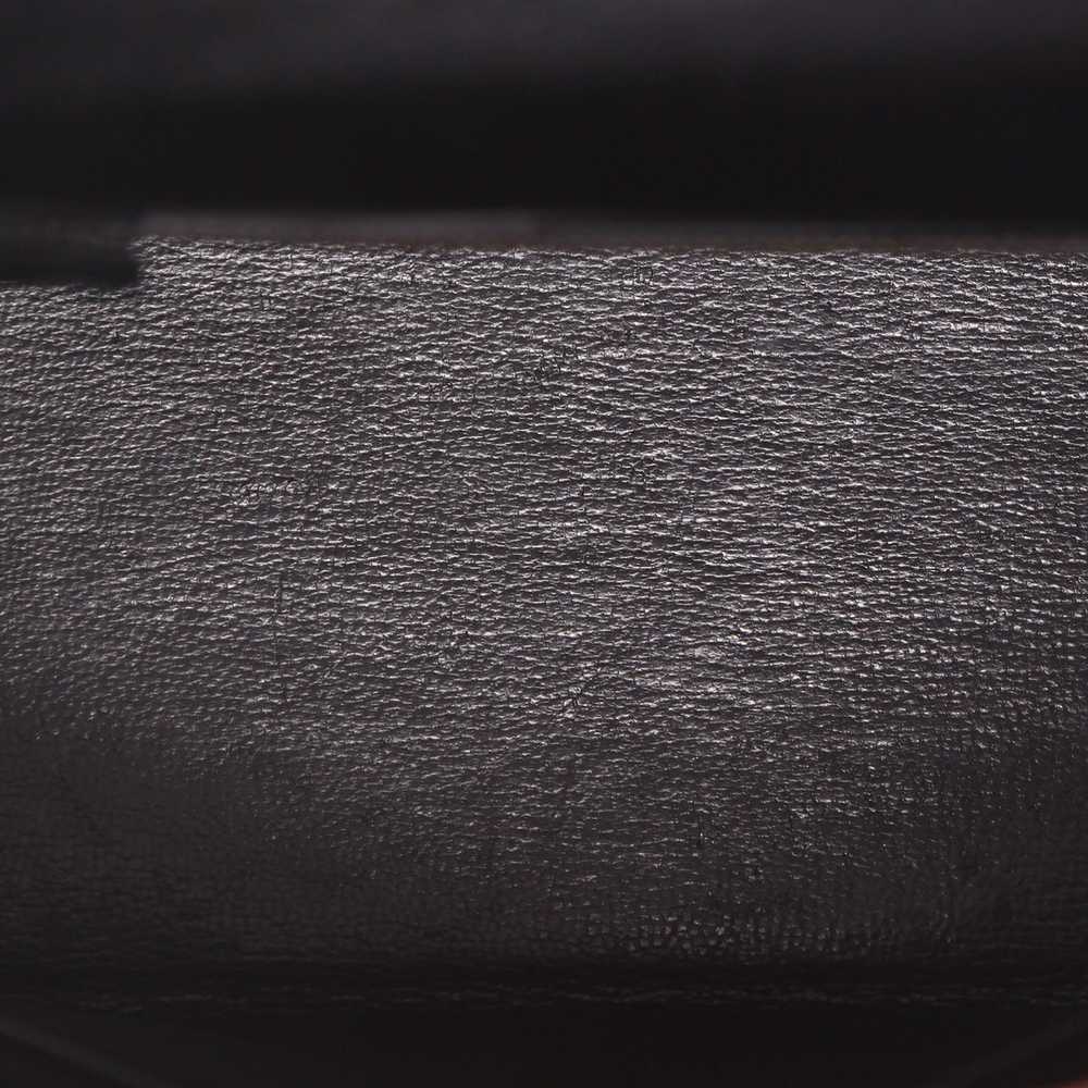 Hermès Kelly 28 cm handbag in black box leather C… - image 4