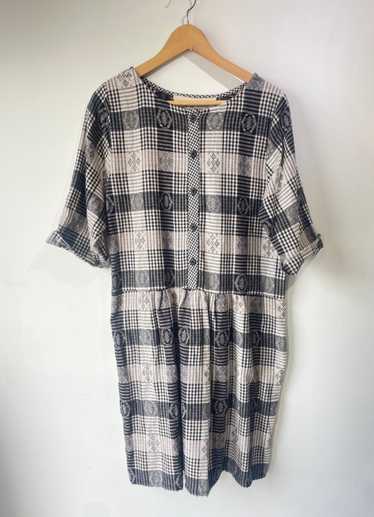 ace&jig Ace & Jig Black and White Checkered Dres (