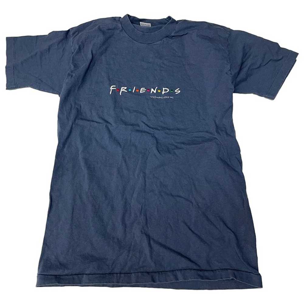 Vintage FRIENDS 1995 Promotional Blue T Shirt Siz… - image 1