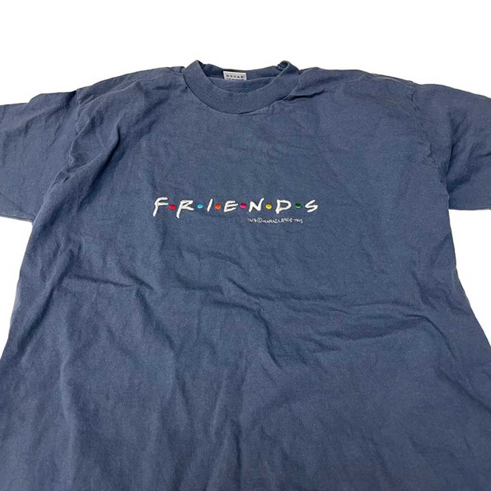 Vintage FRIENDS 1995 Promotional Blue T Shirt Siz… - image 2