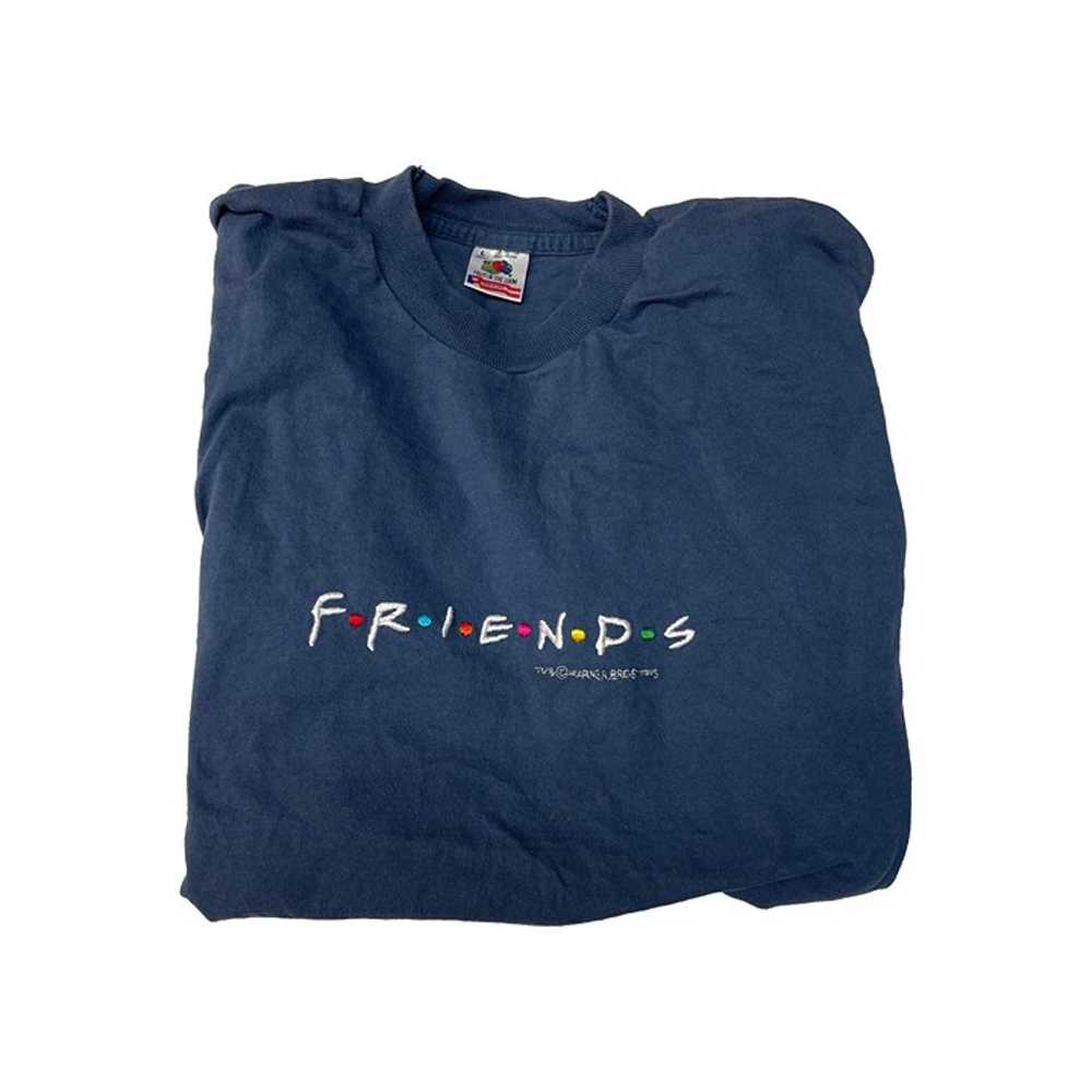 Vintage FRIENDS 1995 Promotional Blue T Shirt Siz… - image 3