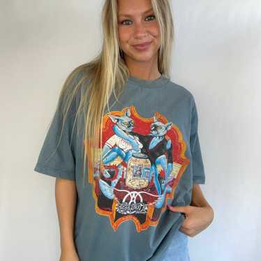 Vintage 90s Aerosmith Nine Lives T-Shirt