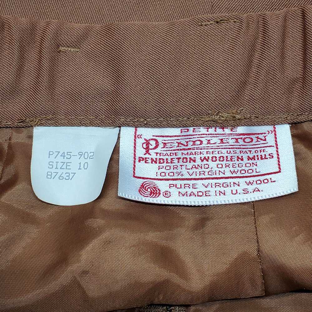 Pendleton Womens Brown Wool Pants Size 10 - image 3
