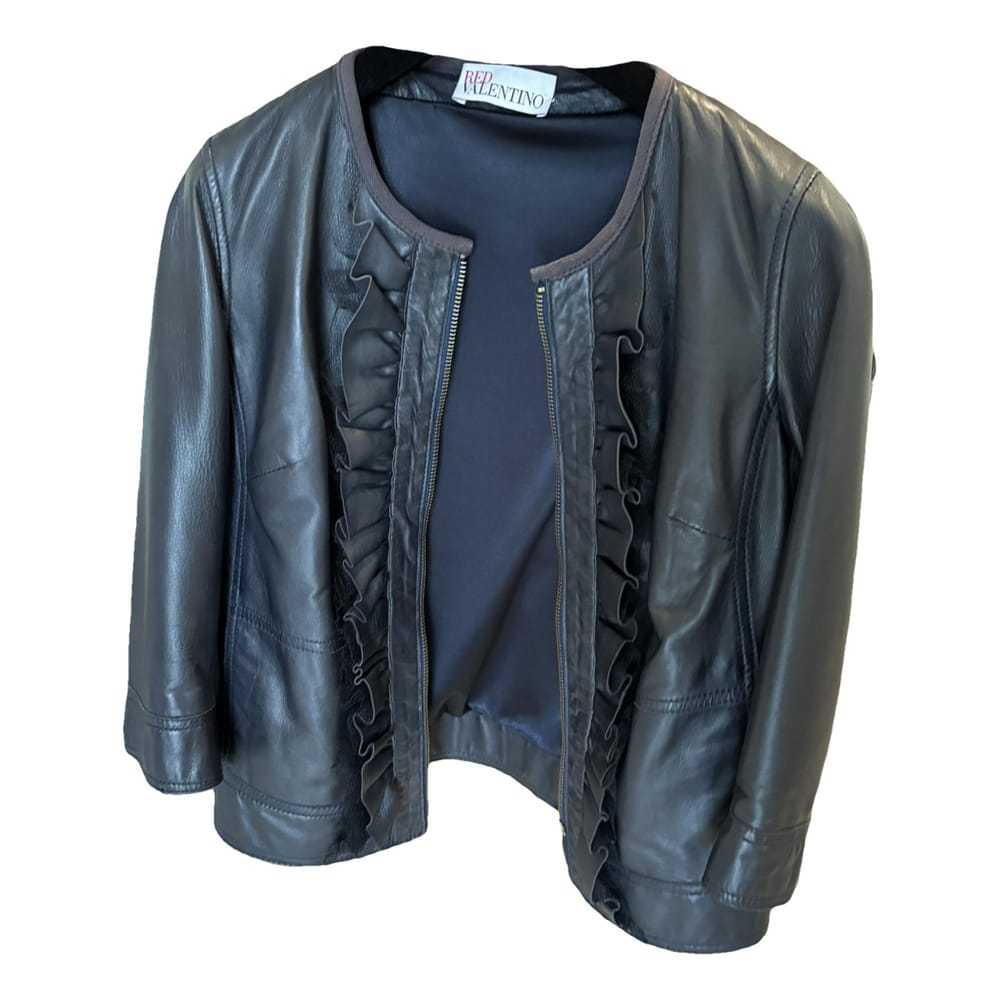 Red Valentino Garavani Leather biker jacket - image 1