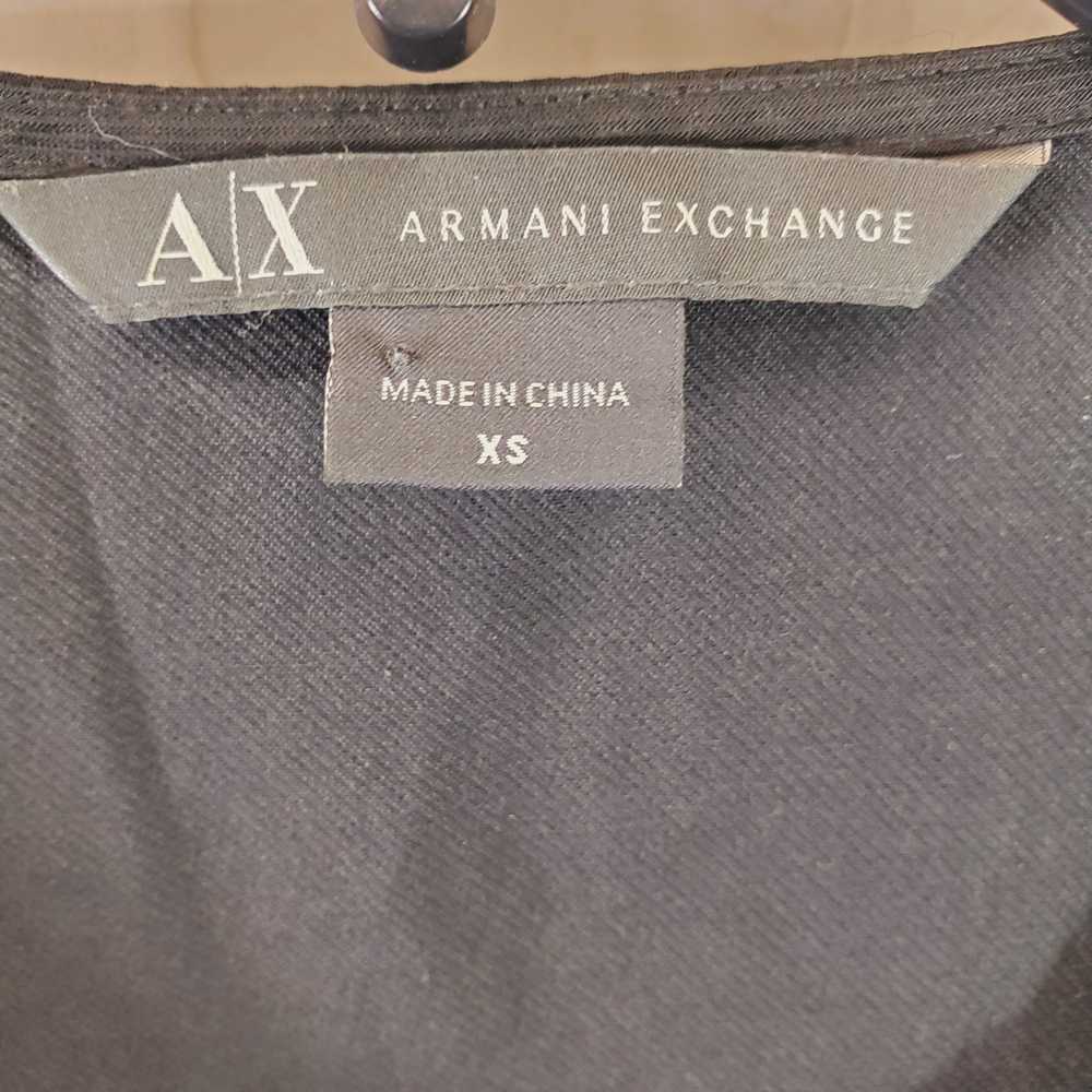 Armani Exchange Women Black Shift Dress XS - image 3