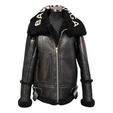 Balenciaga Leather biker jacket - image 1