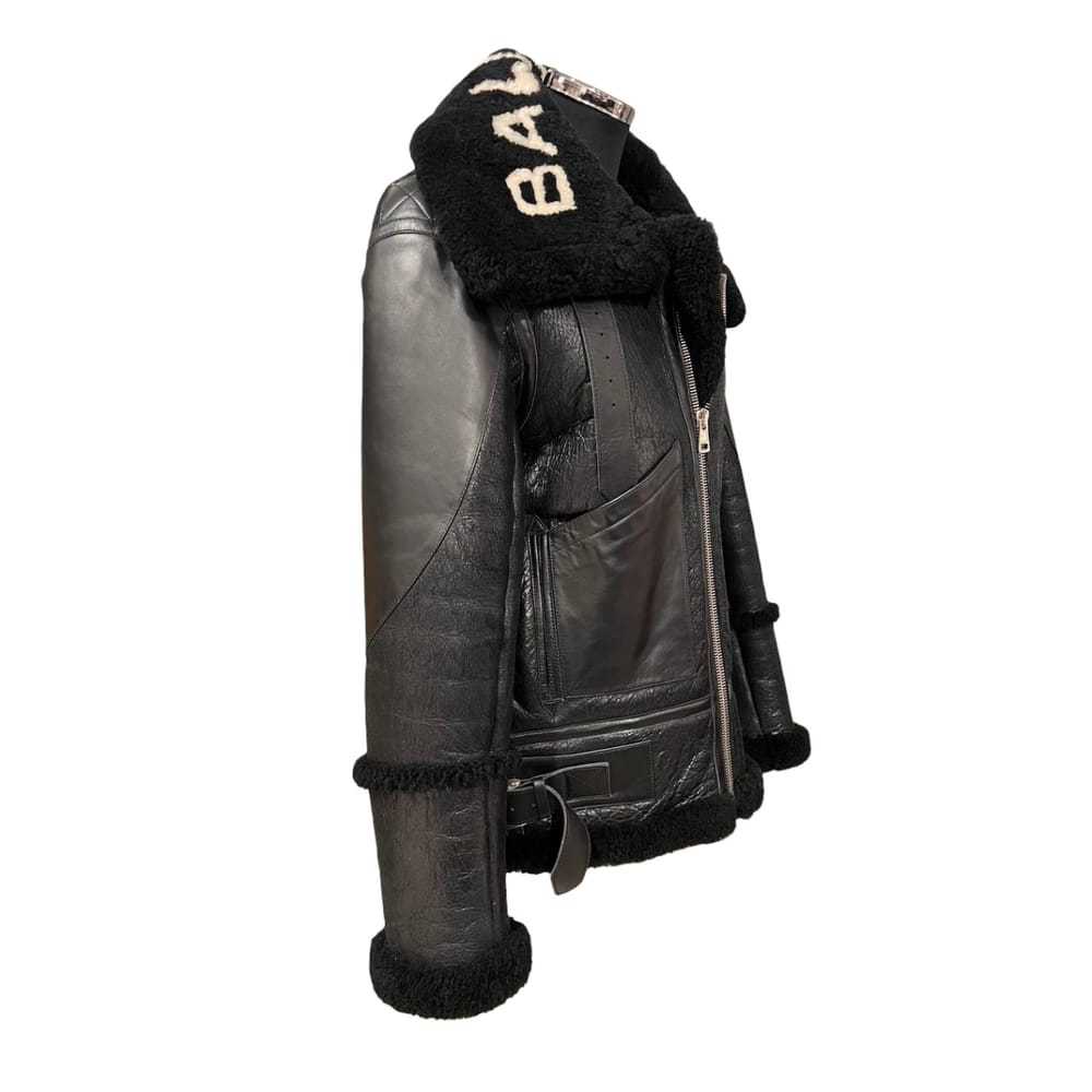 Balenciaga Leather biker jacket - image 3