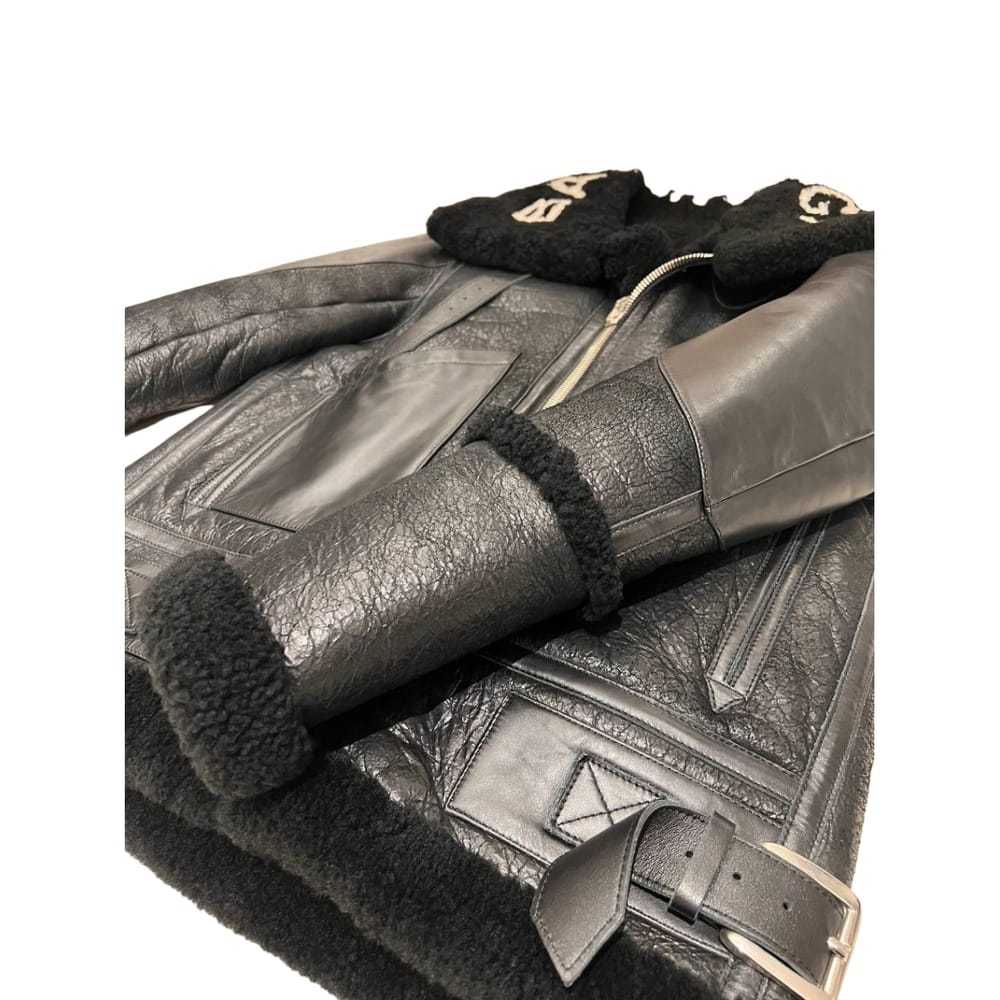 Balenciaga Leather biker jacket - image 5