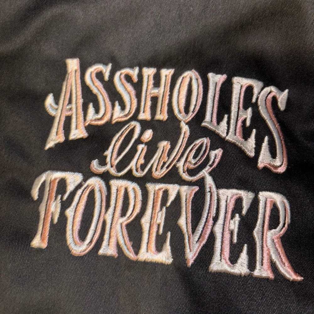 ASSHOLES LIVE FOREVER - Heavyweight Embroidered J… - image 3