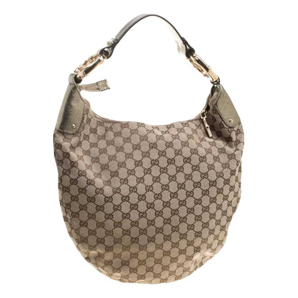 Gucci Bamboo Ring cloth handbag - image 1