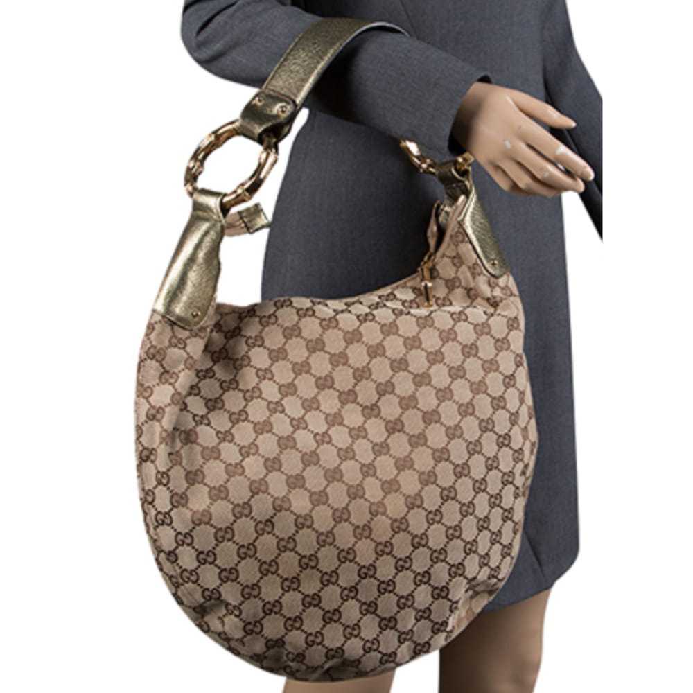Gucci Bamboo Ring cloth handbag - image 4