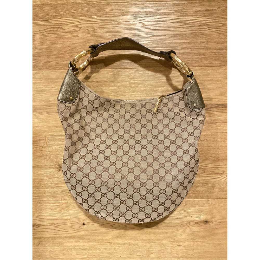 Gucci Bamboo Ring cloth handbag - image 9