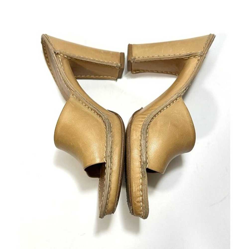 Tod's Vintage Leather Chunky Slip On Heel Pumps S… - image 4