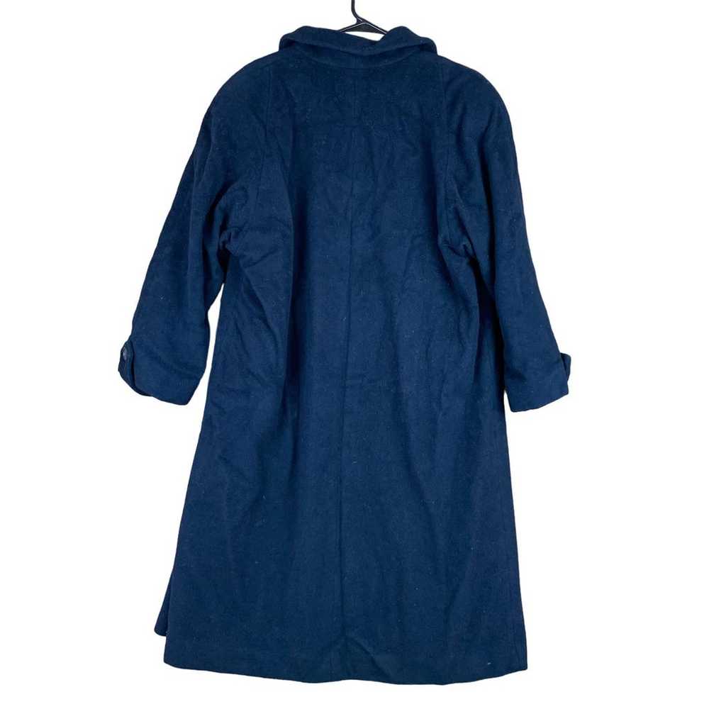 Vintage Jones New York Womens Coat Blue 100% Pure… - image 12