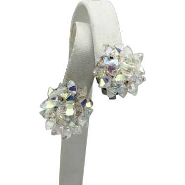 Vintage made in Italy crystal beaded earrings