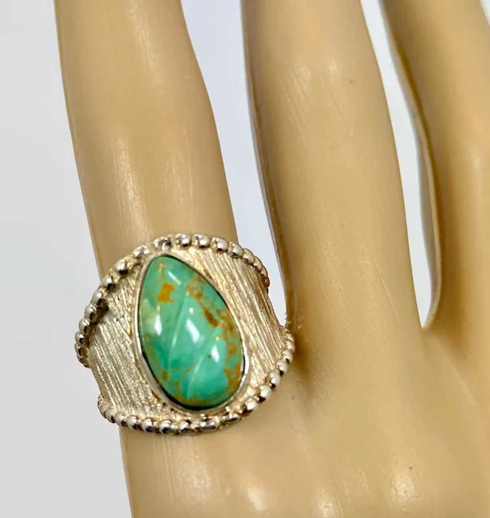 Turquoise Ring, Sterling Silver, Jay King, Cigar … - image 2