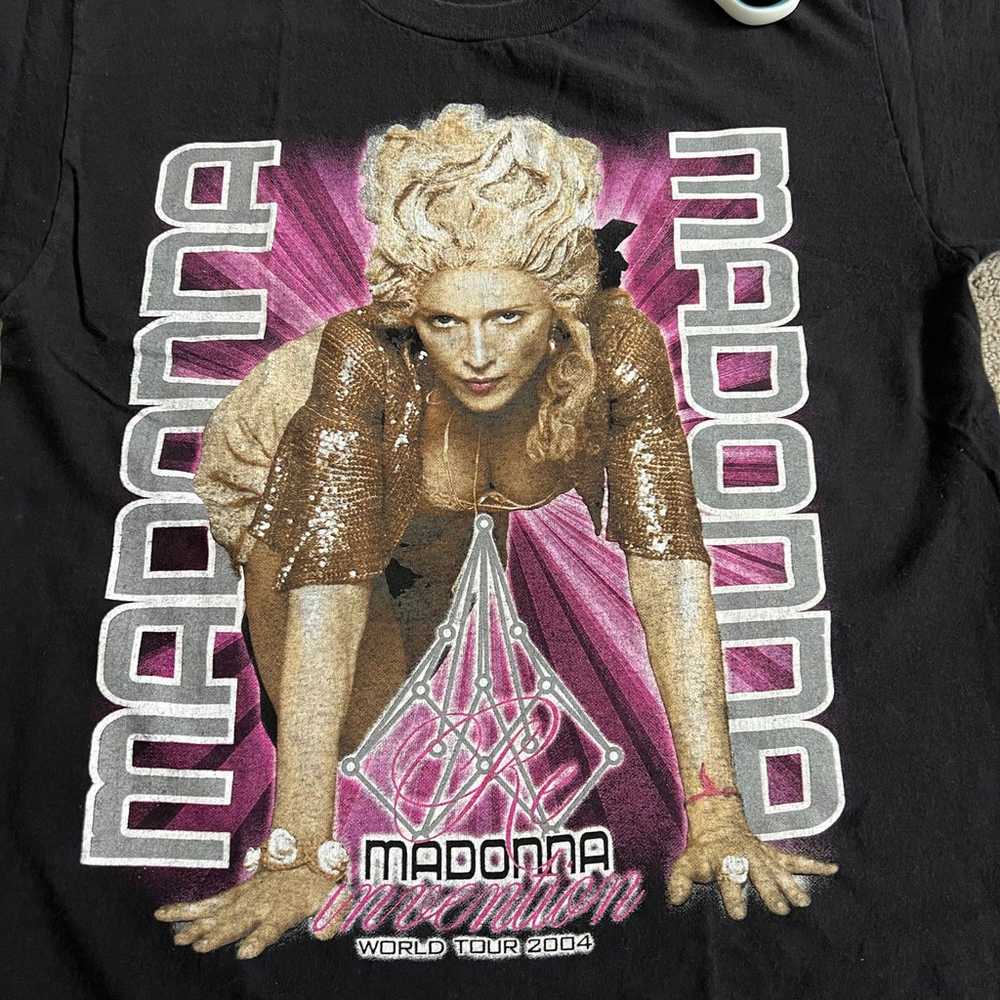 Vintage Madonna World Tour 2004 T Shirt Adult M B… - image 5