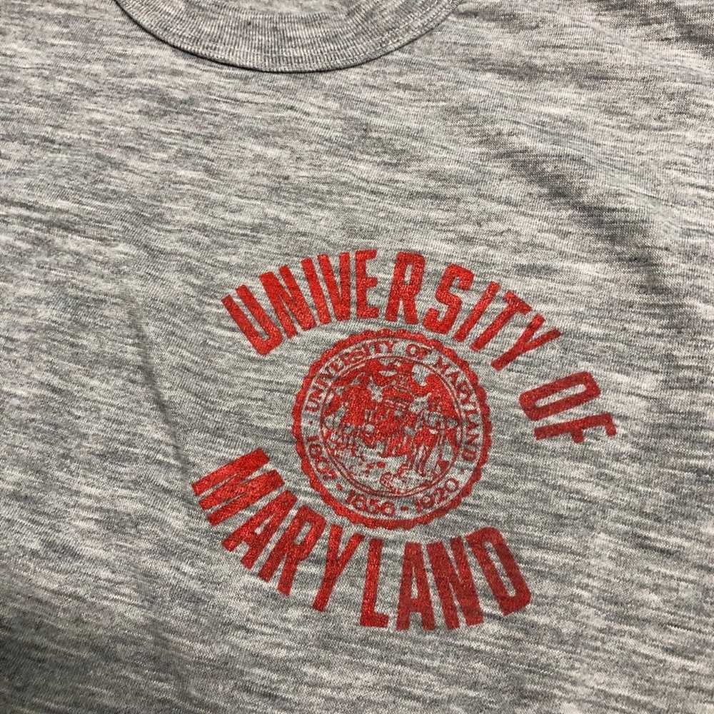 Vintage 70’s University Of Maryland Spellout Logo… - image 3