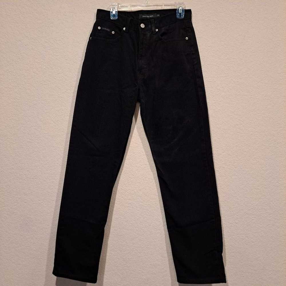 Calvin Klein Easy Fit black denim vintage jeans s… - image 1