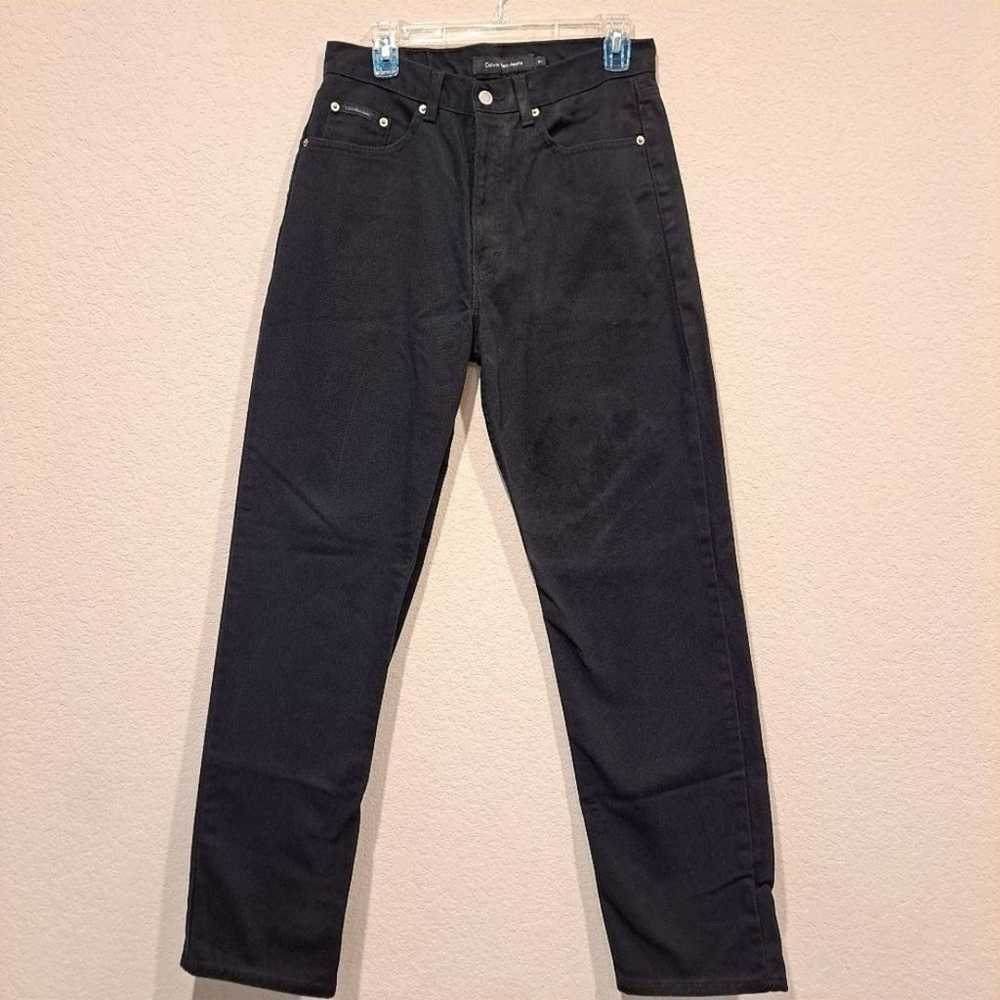 Calvin Klein Easy Fit black denim vintage jeans s… - image 3