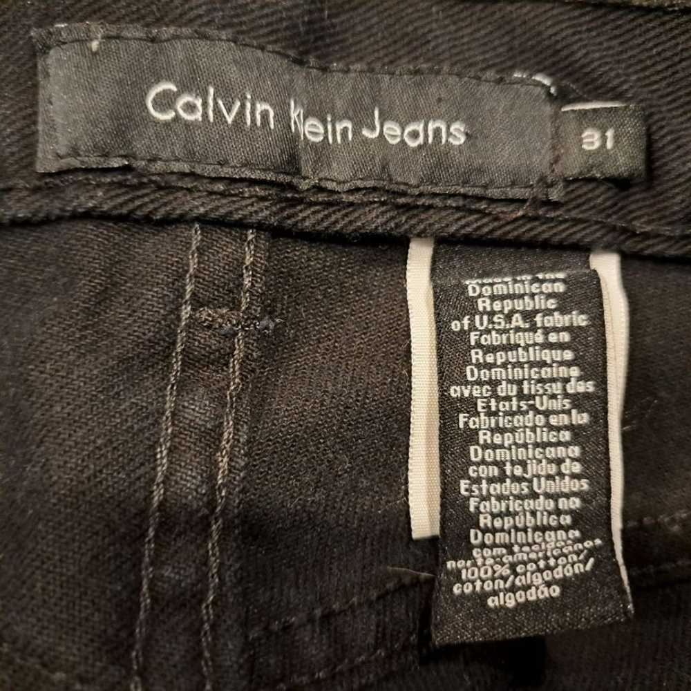 Calvin Klein Easy Fit black denim vintage jeans s… - image 4
