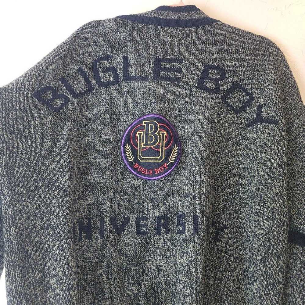 VTG Bugle Boy Mens S University Cardigan Oversize… - image 3