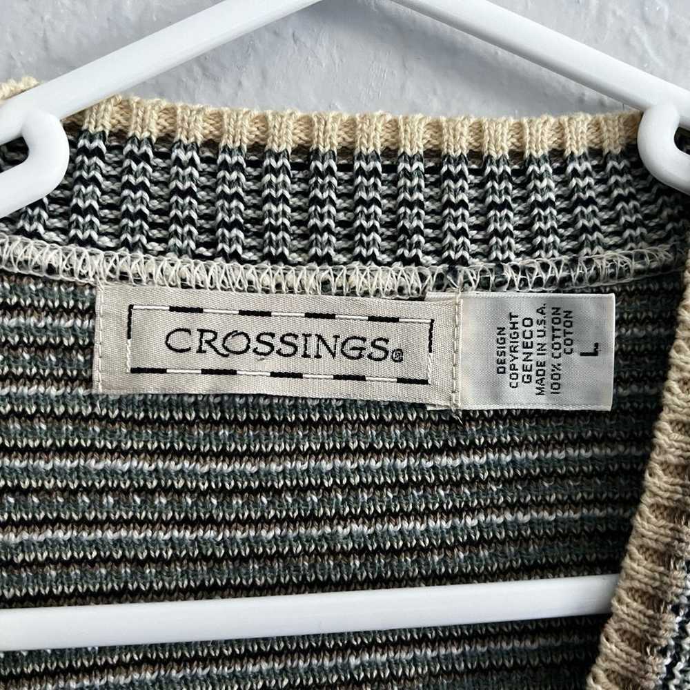 Vintage Cotton Knit Golf Sweater - image 3