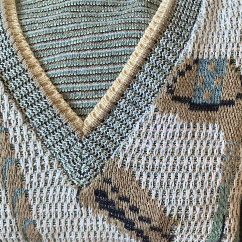 Vintage Cotton Knit Golf Sweater - image 6