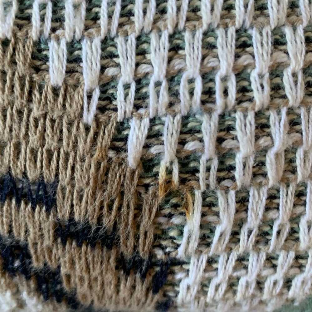 Vintage Cotton Knit Golf Sweater - image 7