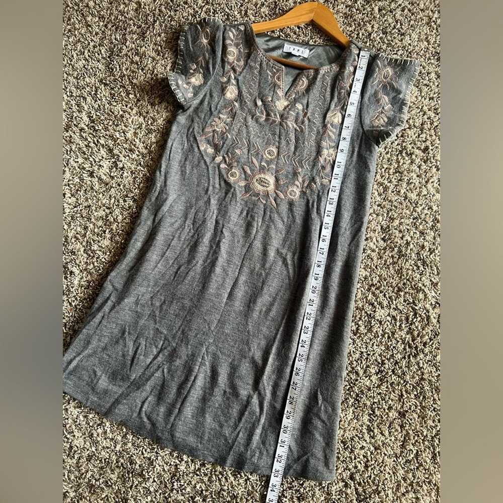 THML gray embroidered tunic dress size XS - image 6