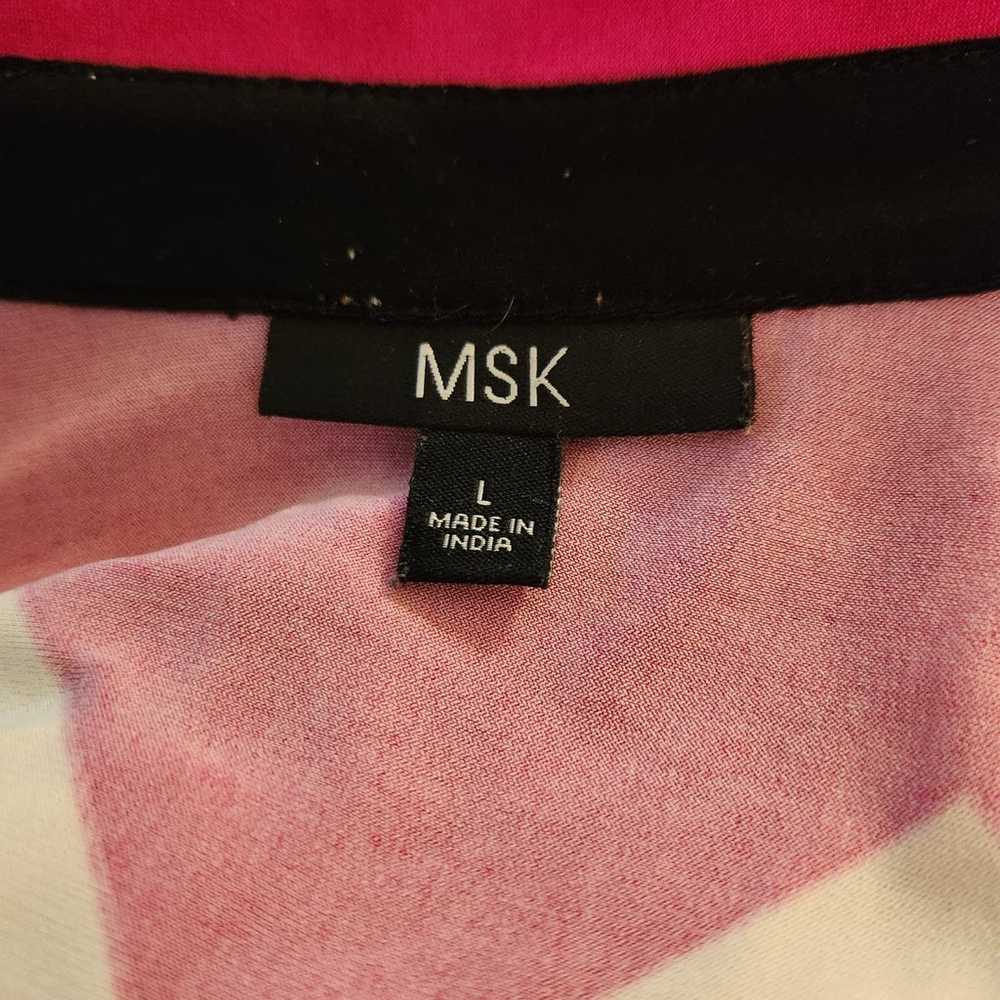 MSK Women's size Large Button Down Dress Multicol… - image 7