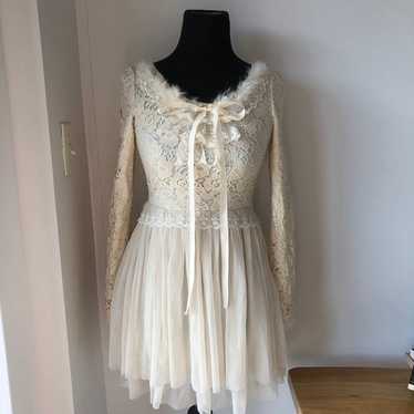 White lace Lolita tulle dress - image 1