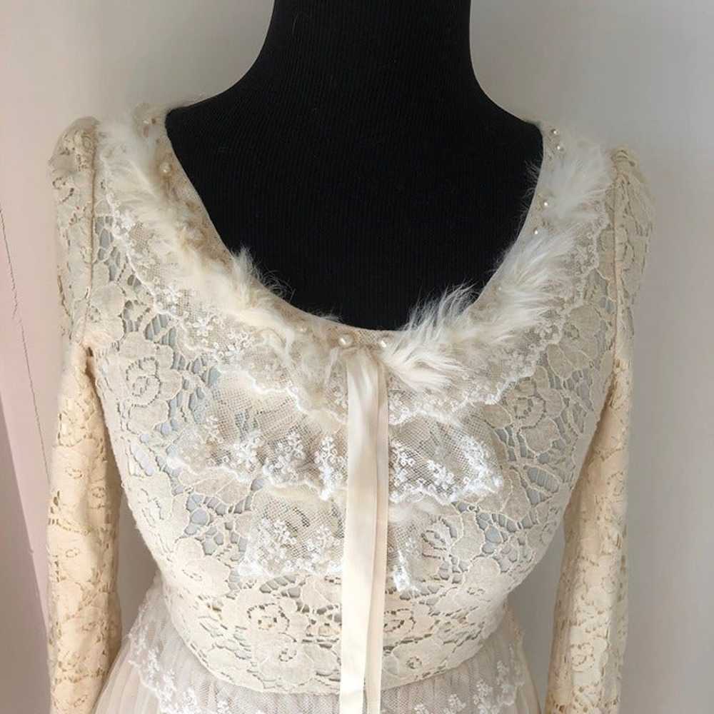 White lace Lolita tulle dress - image 2