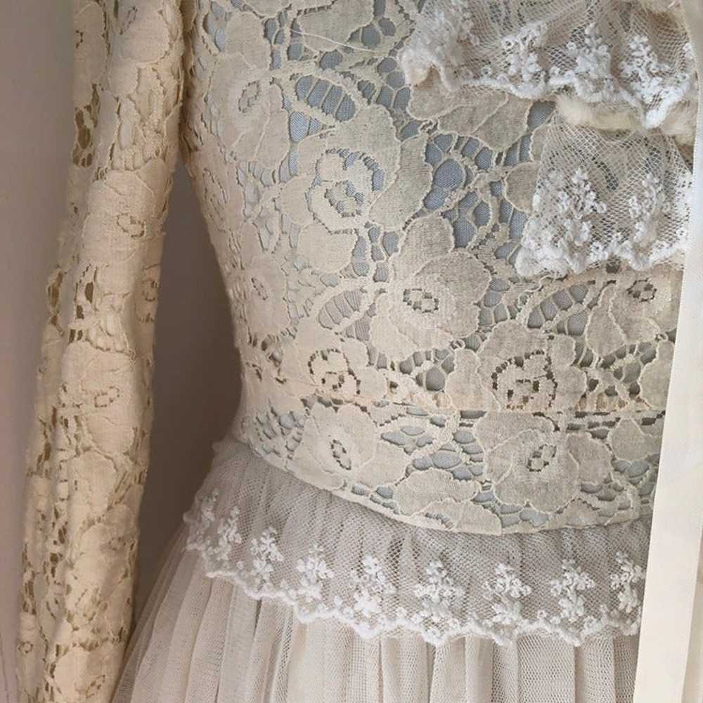 White lace Lolita tulle dress - image 3