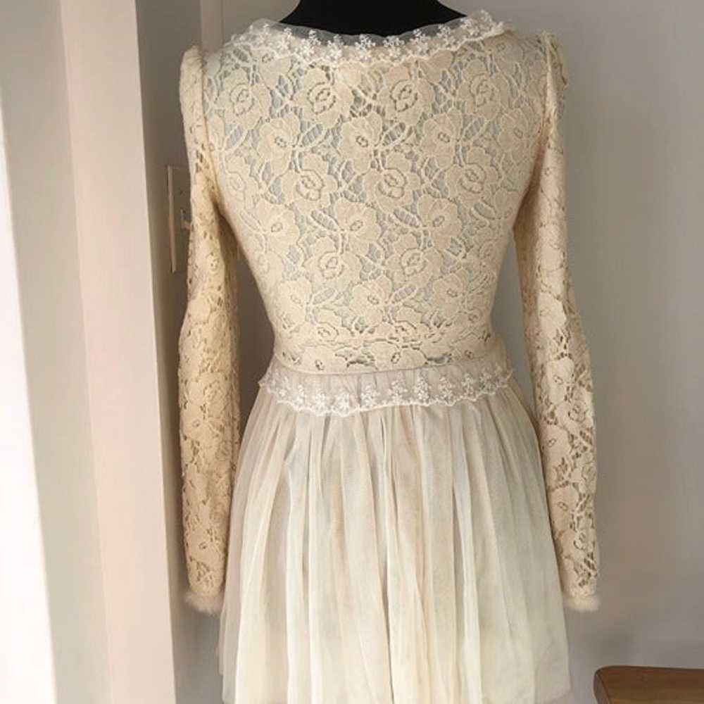 White lace Lolita tulle dress - image 5