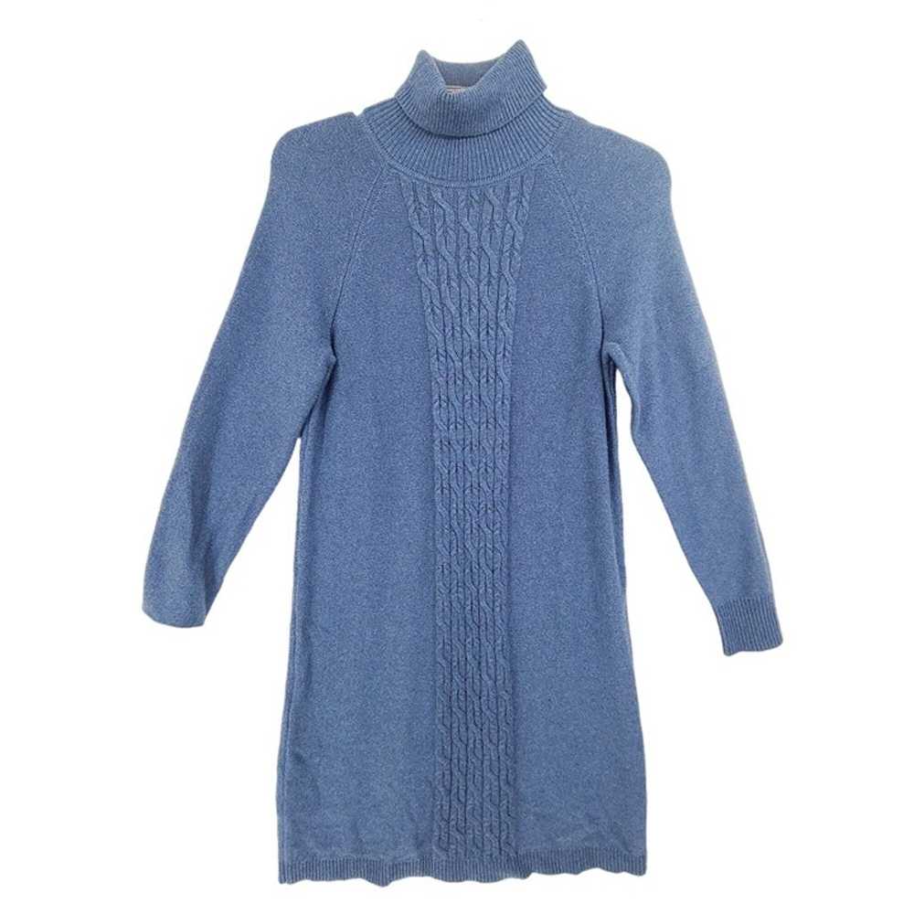 .Jill cable knit turtleneck navy Dress/ tunic swe… - image 1
