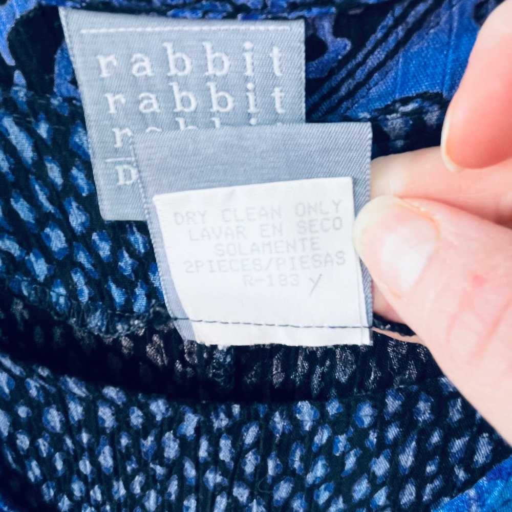 Rabbit Designs Purple Short Sleeve Patterned Dres… - image 8