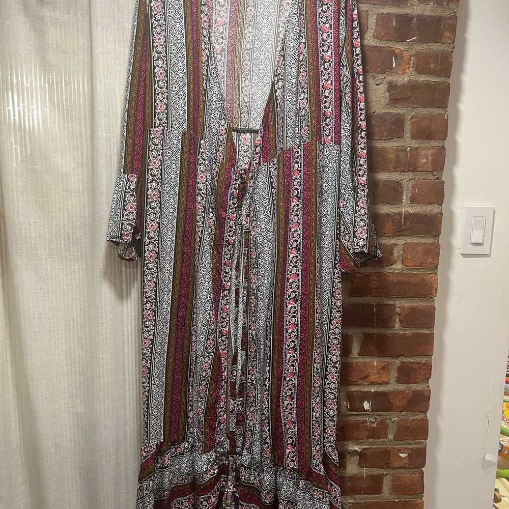 R. Vivimos Boho Maxi Wrap Dress - image 5