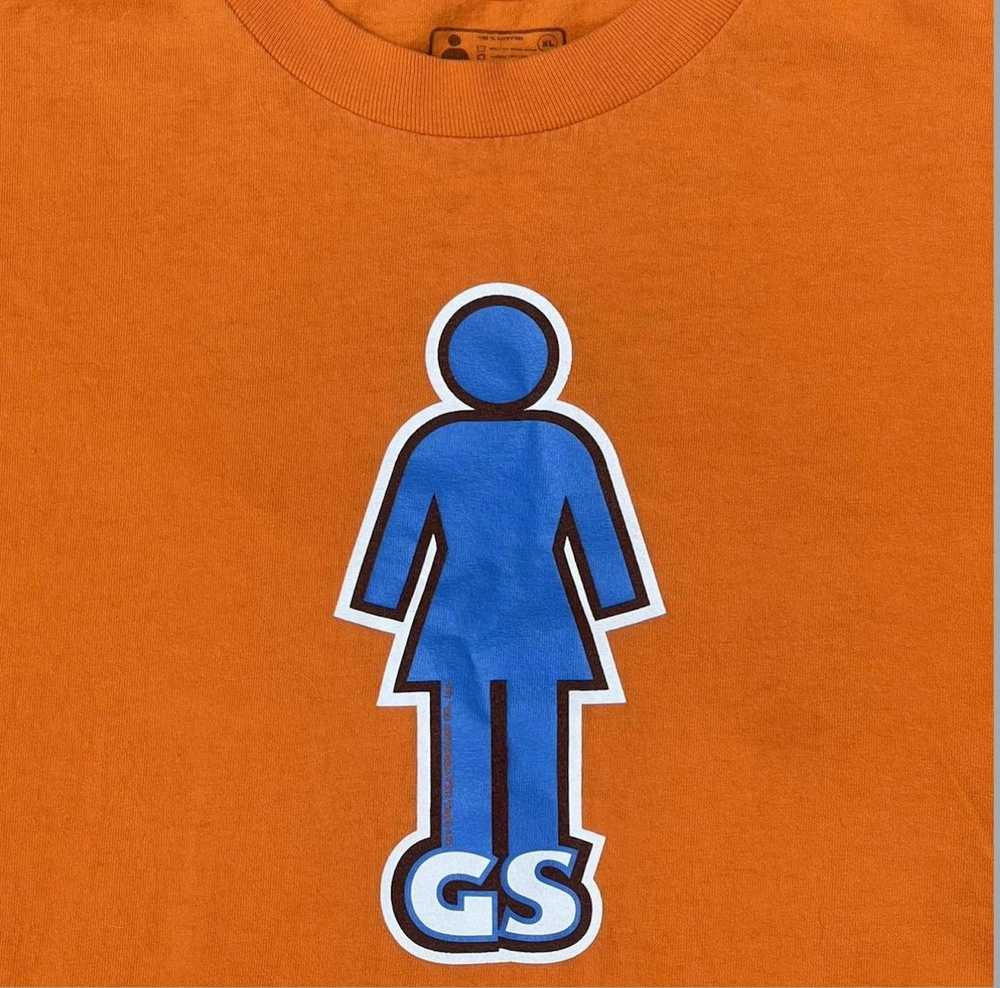 Girl Skateboards Orange girl skateboards shirt y2k - image 2