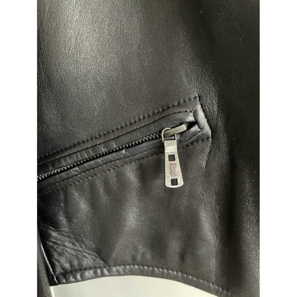 Yves Saint Laurent Leather biker jacket - image 5