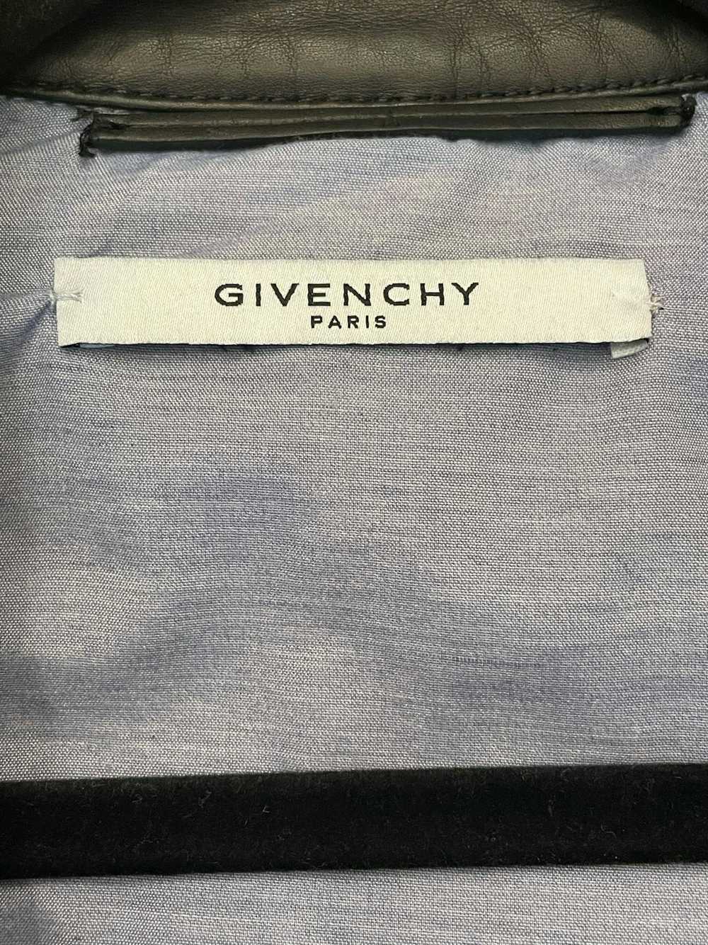 Givenchy GIvenchy SS17 Denim Leather Collared Zip… - image 6