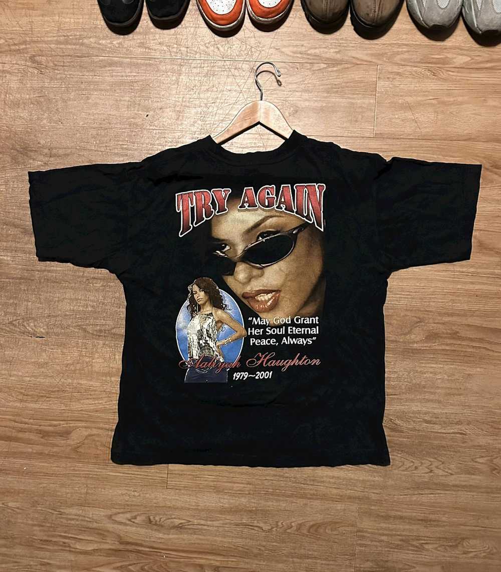 Vintage Vintage Aaliyah Memorial Shirt - image 2