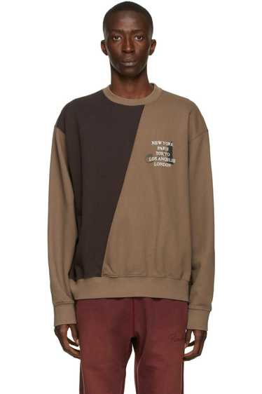 Awake Brown Two-Tone Split City Sweatshirt