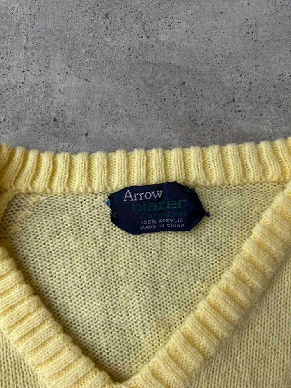 Vintage 00s Yellow Knitted Sweater - image 4