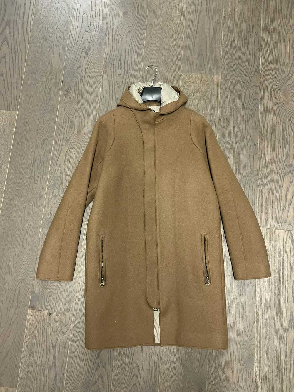 Acne Studios Acne Studios Brown Hooded Coat - image 1