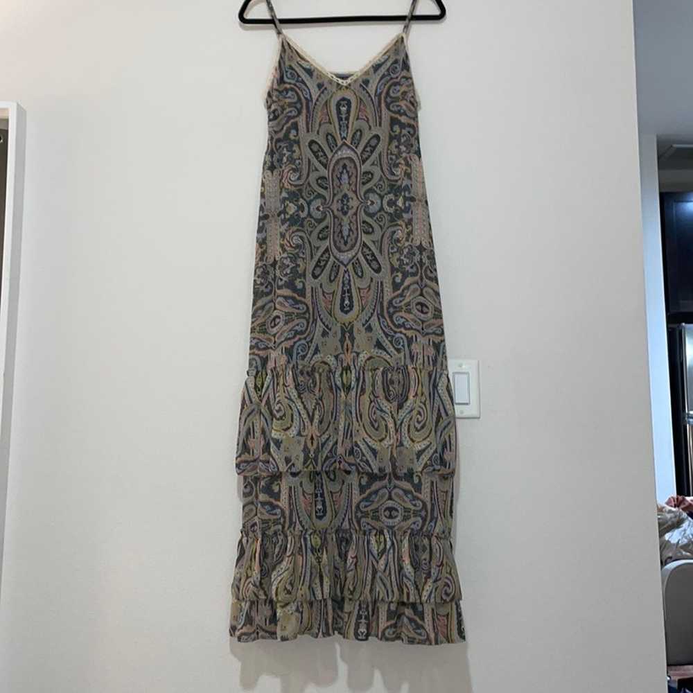 Love Sam Casa Malca Paisley Print Maxi Dress SZ S… - image 4