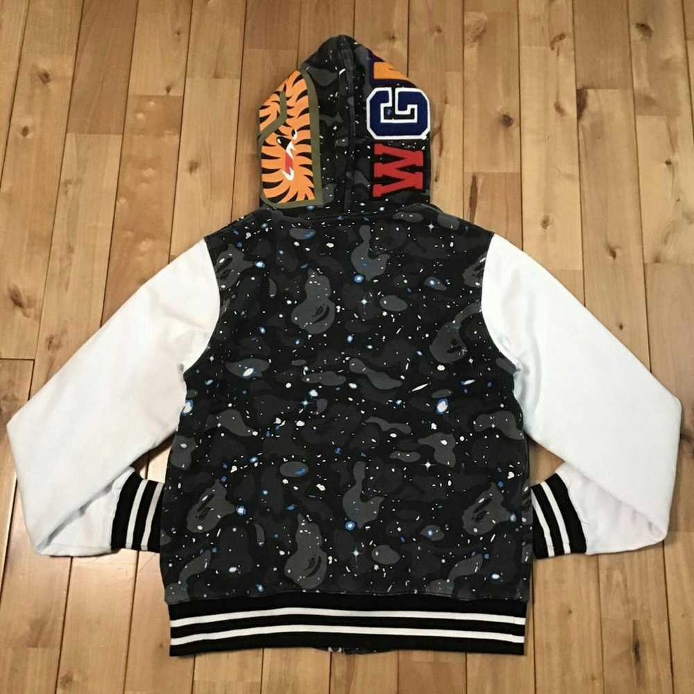 Bape 💫Glow in the dark💫 Space camo shark hoodie… - image 2